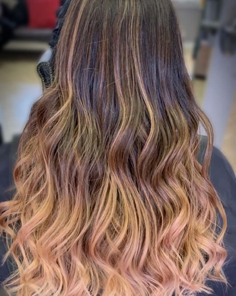 Ombré waves colour work at Nate’s Hair